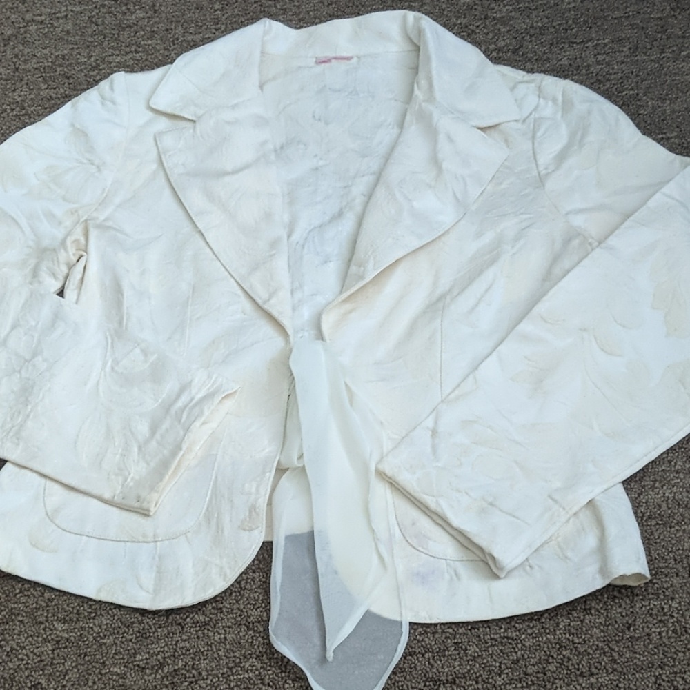 Cream brocade jacket